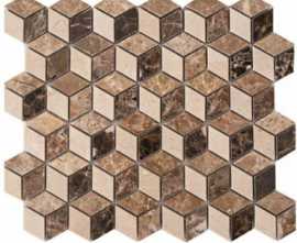CV20140 Мозаика Mos. Cubic Polished Mix 30.5x30.5 от Colori Viva (Индия)