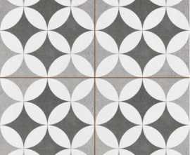 Напольная плитка  HYDRAULIC HESTER SILVER (HYD_HS_SL) 45x45 от Kerlife Ceramicas (Испания)