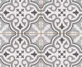 Напольная плитка  HYDRAULIC GRACE SILVER (HYD_GRC_SL) 45x45 от Kerlife Ceramicas (Испания)