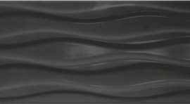 Настенная плитка Элегия 1Т черный 20x50 от Керамин (Беларусь)